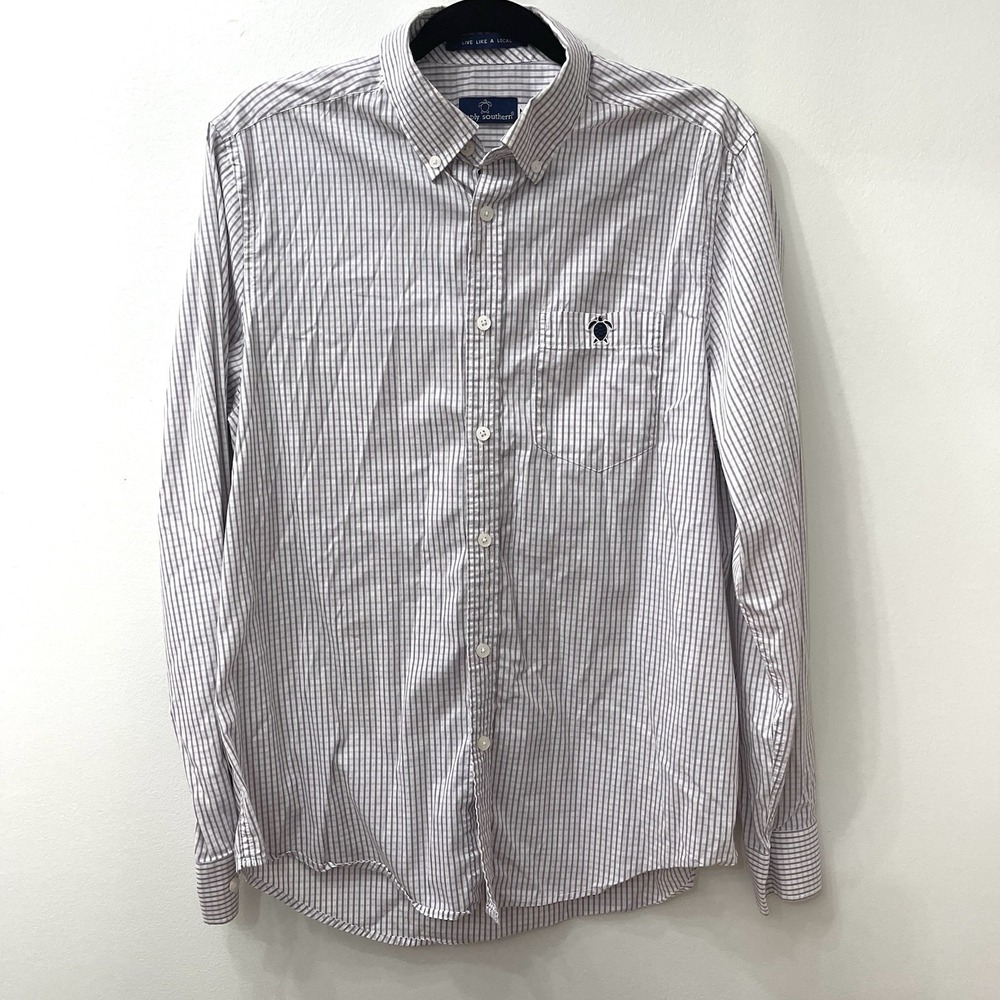 Simply Southern Men's‎ Long Sleeve Button Down Shirt Medium